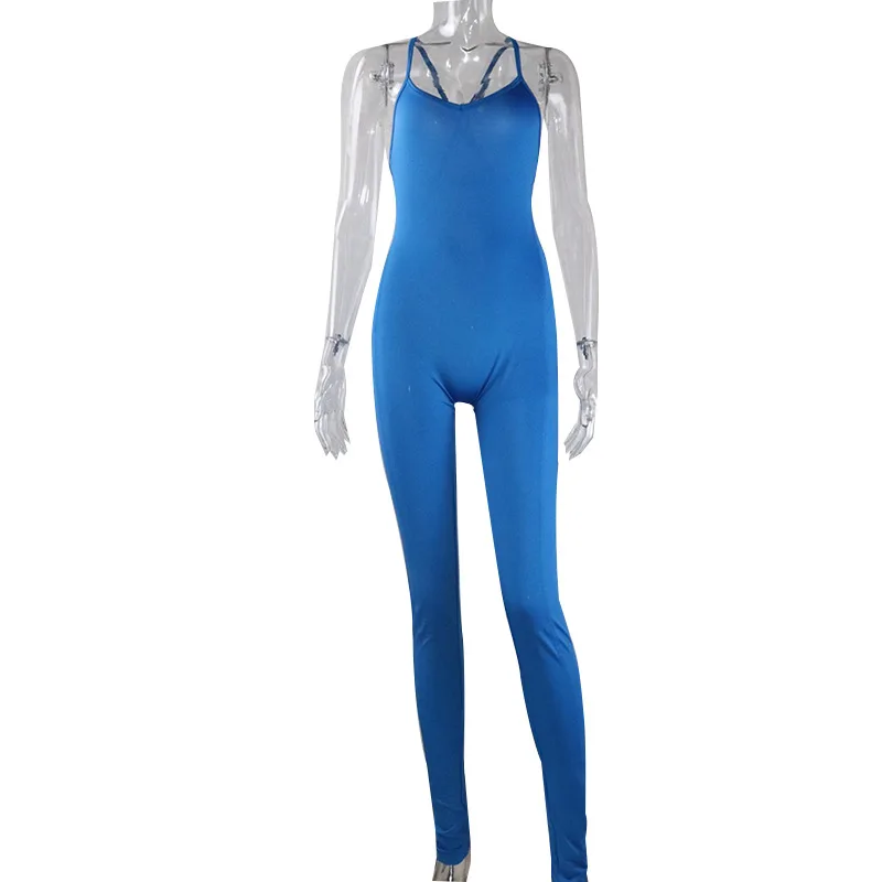 

Sexy Streetwear 2020 Fashion Ladies Clothes New Sweet Hollow Backless Bodysuit Skinny Hip Raise Jumpsuit Women Elegance