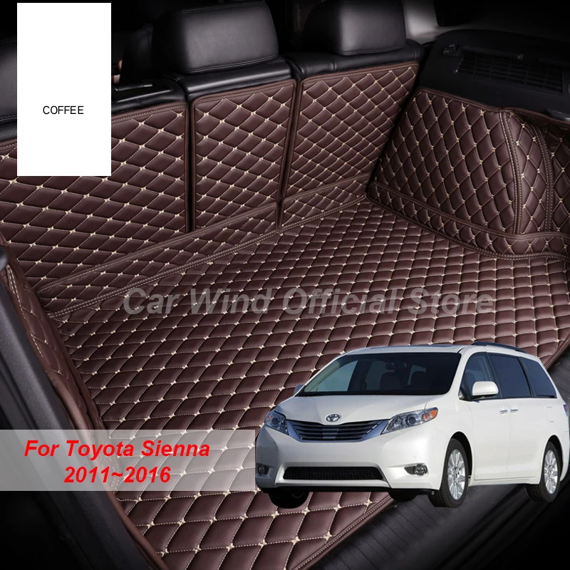 

Автомобильные коврики для багажника Toyota Sienna 2011 2012 2013 2014 2015 2019