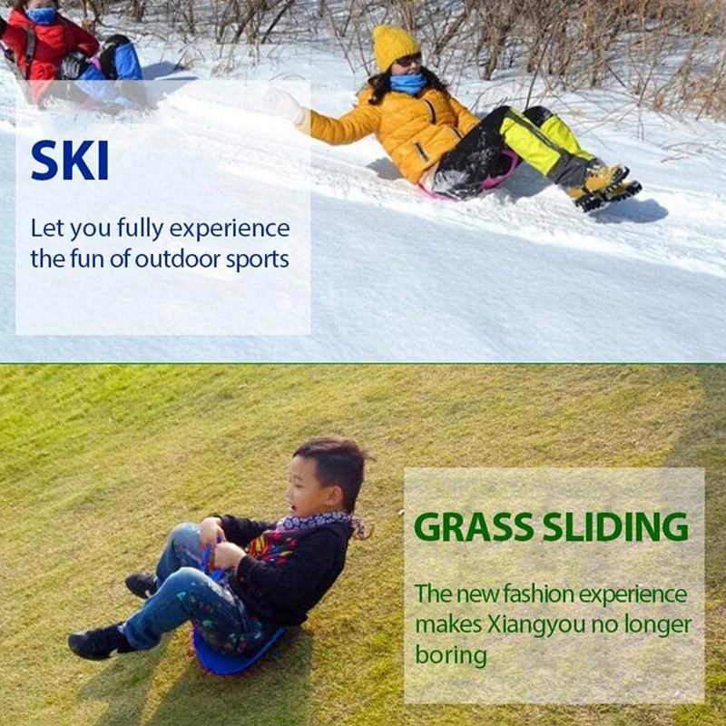 

Snow Slide for Kids, 3 Pieces Snow Slide Plastic Sand Grass Slide Snow Sledge Sled Ski Board Accessories