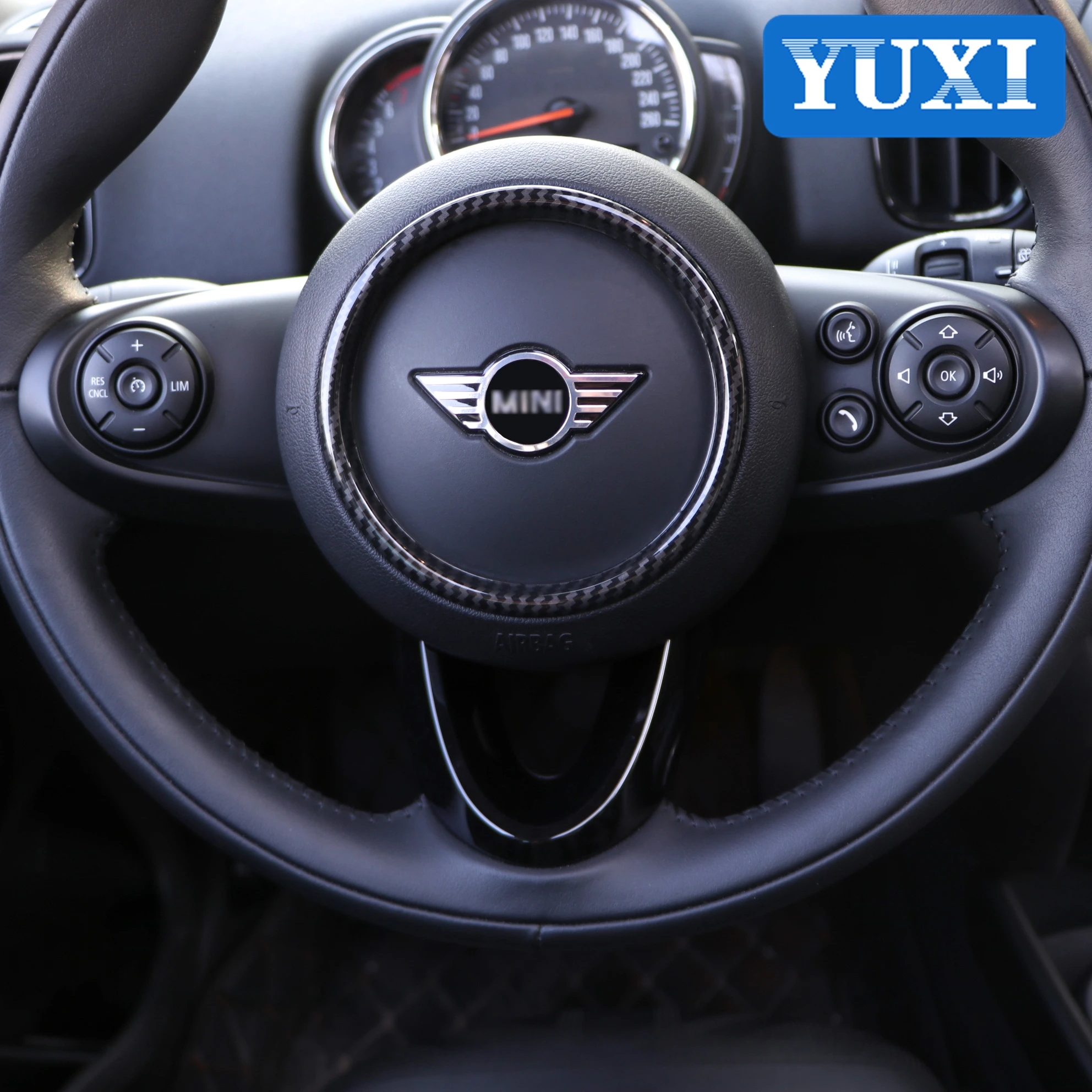 Украшение для автомобильного рулевого колеса наклейка BMW MINI ONE COOPER F54 F55 F56 F57 F60 JCW