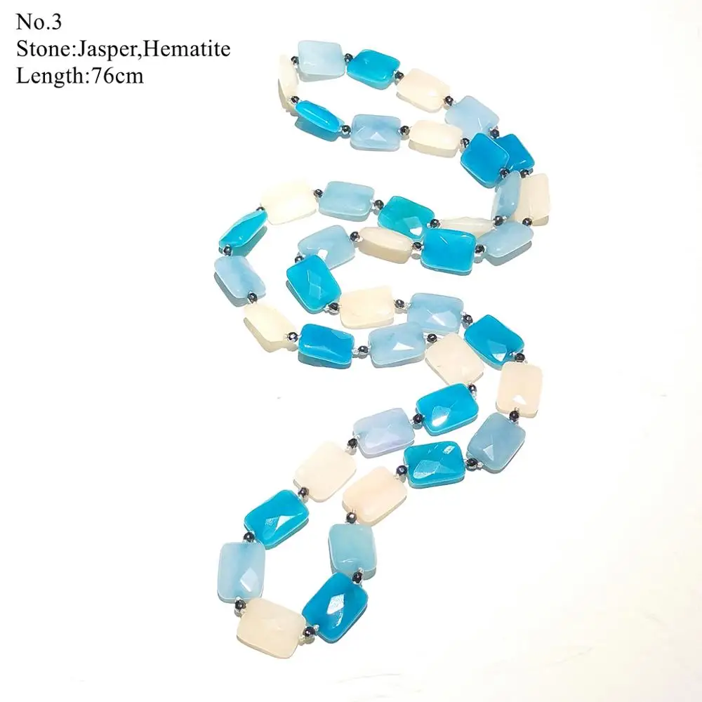 LiiJi уникальное оптовое ожерелье цвета яшмы нефритовое с гематитом и кристаллами