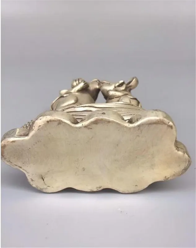 Медная Статуя коллекция искусственная резная мышь держатель RuYi долговечность