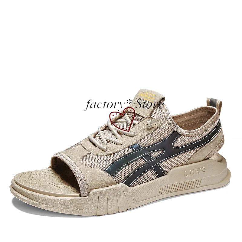 

Slippers Men Outside Beach Sandals Male Trend Korean Fashion Outer Wear Men's Sandals and Slippers 2020 New Summer Chamber