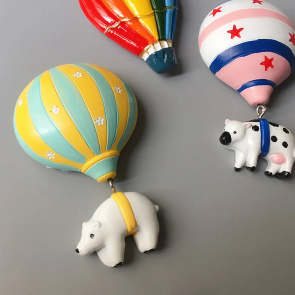 Воздушный шар наклейки на холодильник в форме животного магнитный трехмерный