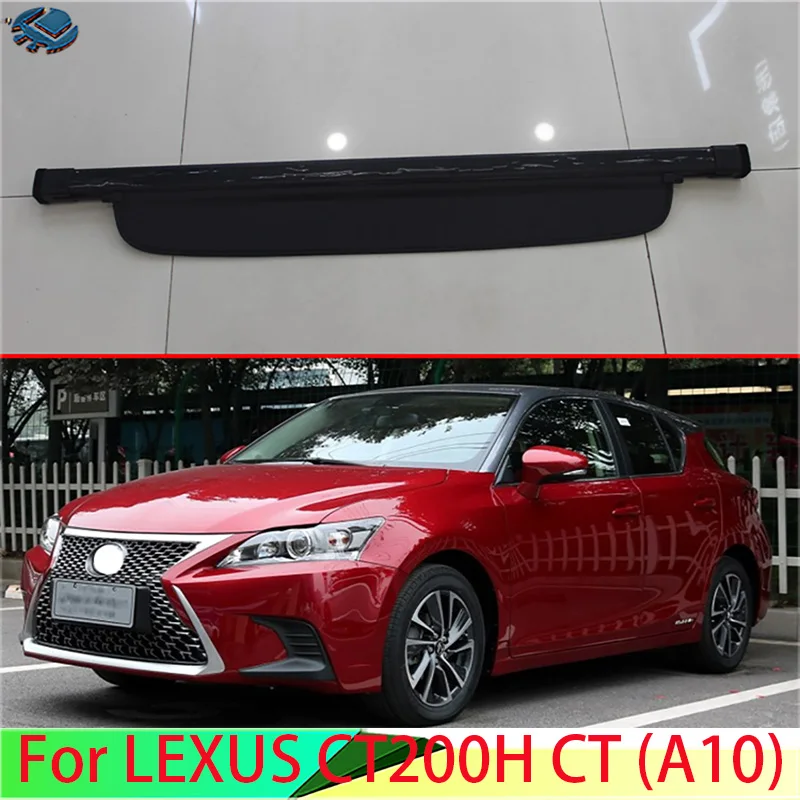 

For LEXUS CT200H CT (A10) Car Accessories Aluminum+Canvas Rear Cargo Cover privacy Trunk Screen Security Shield shade