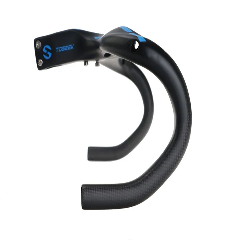 TOSEEK велосипедный руль из углеродного волокна с изогнутым стержнем 28 6 мм 400/420/440