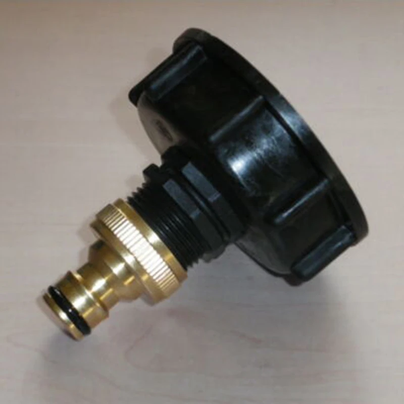 

1 Pieces IBC Tote Water Tank Adapter Garden Hose Adaptor Quick Connector Nozzle.