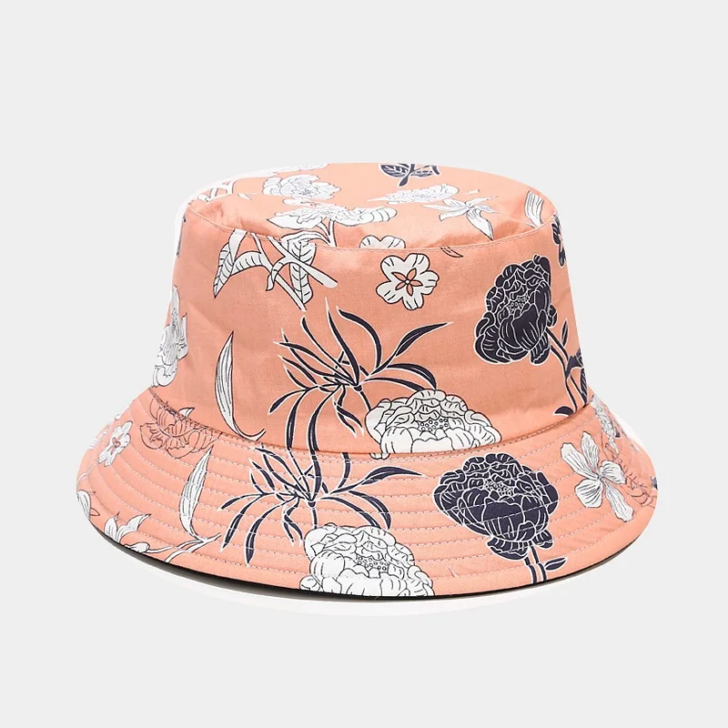 

Bucket Hat Women Summer Sun Beach Reversible Flower Outdoor Fishing Breathable Accessory Teenagers Cap