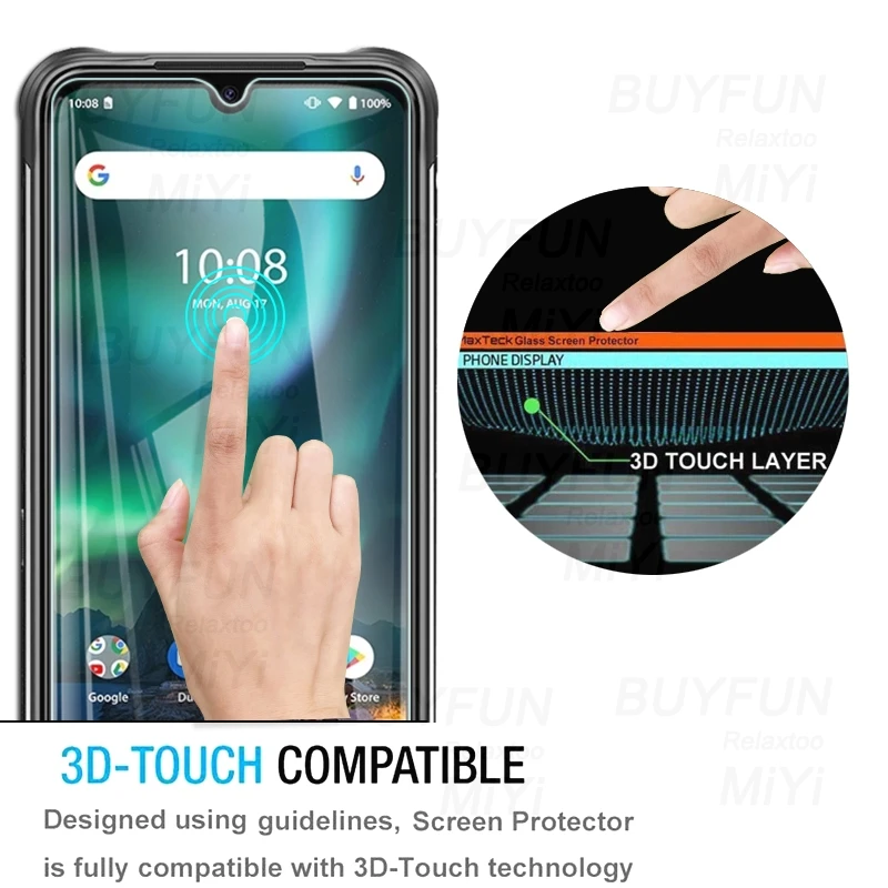 4pcs protective glass for umidigi bison gt g t smartphone lcd full cover screen protector tempered glass film steko umi bisongt free global shipping