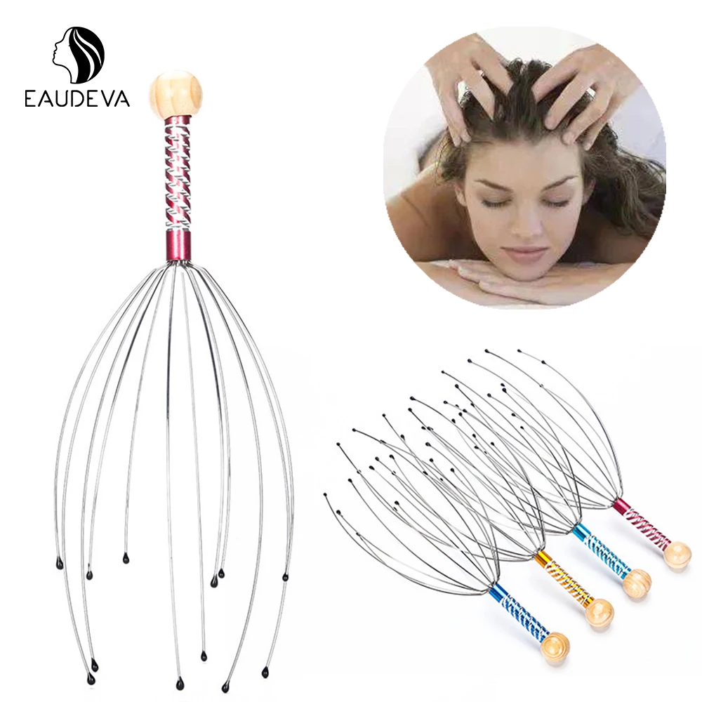 

Octopus Head Massager Scalp Relaxation Relief Body Massager Remove Muscle Tension Tiredness Metal Head Massager массажер
