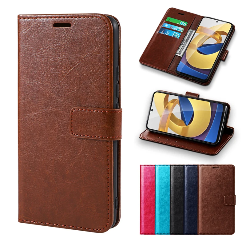 

cases leather magnetic wallet flip card holder phone cover for xiomi xiaomi poco m4 m 4 pro m4pro 5g case 2021 protetors capas