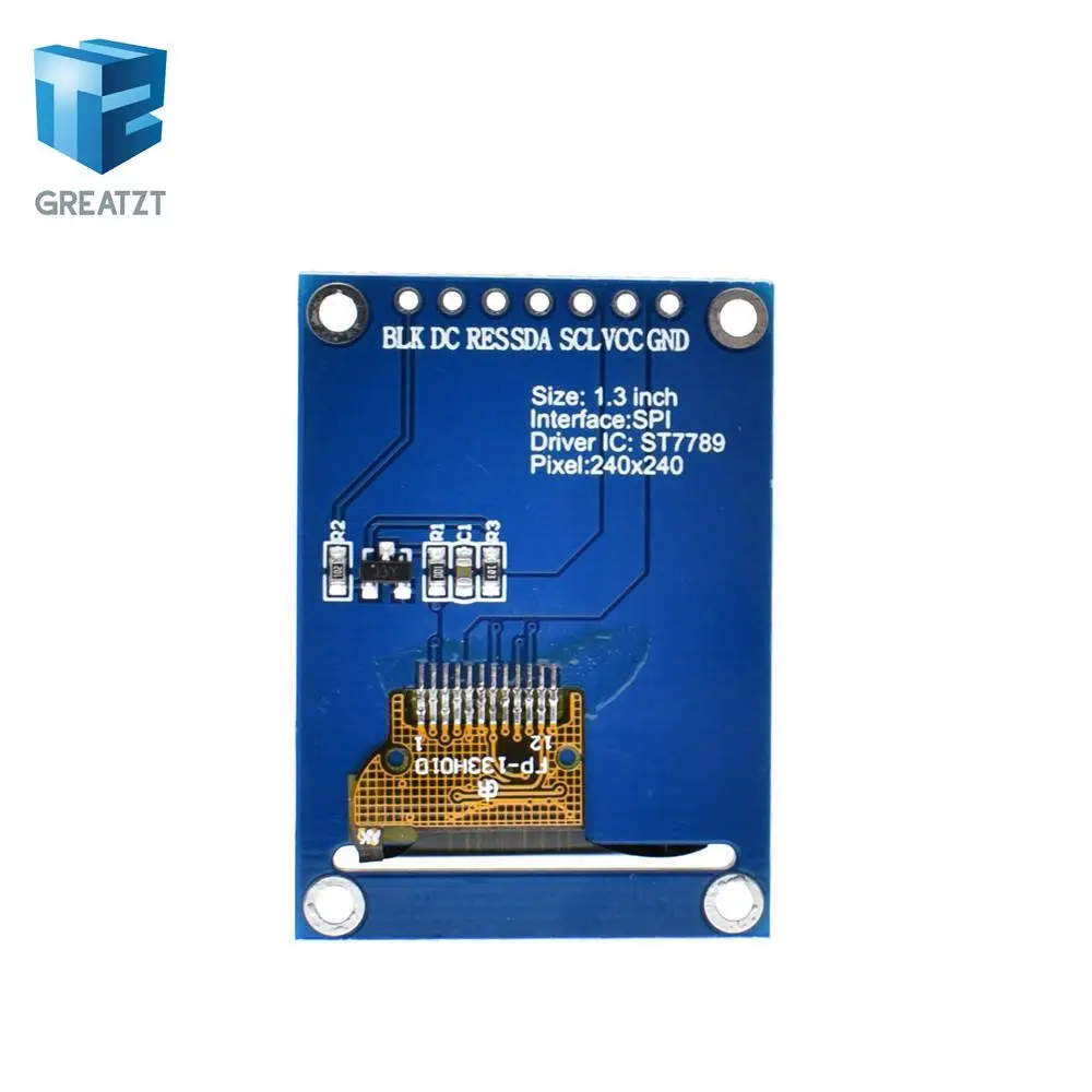 TFT дисплей 0,96/1,3 дюймов ips 7P SPI HD 65K полноцветный ЖК-модуль ST7735 Привод IC 80*160(не OLED) для Arduino