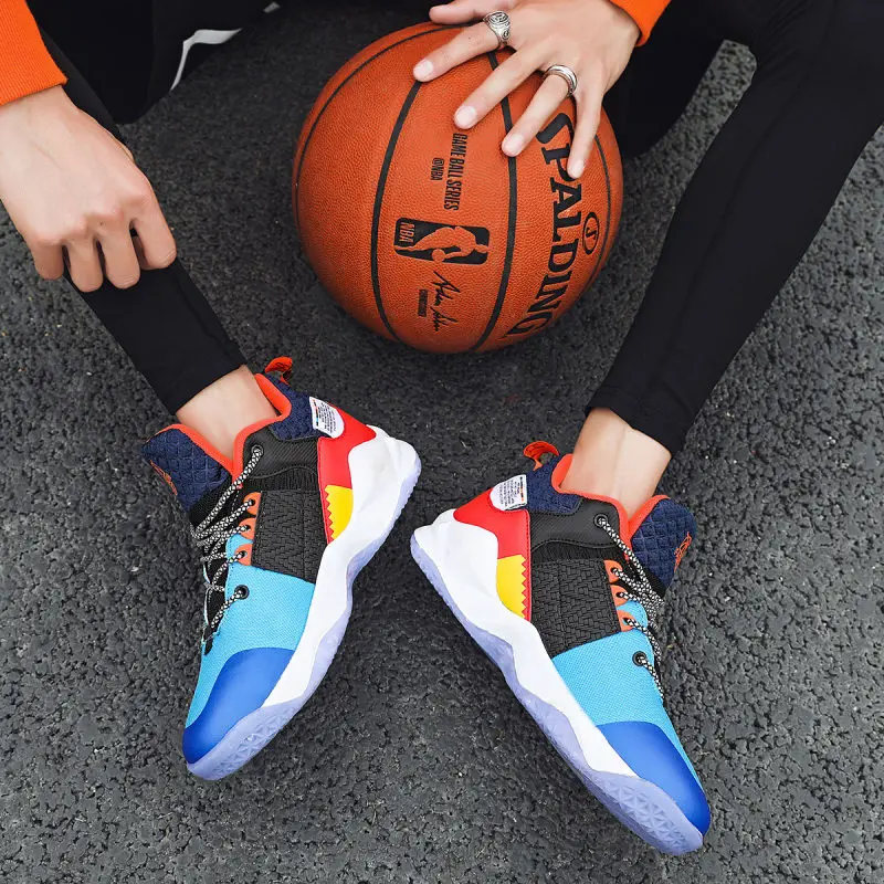 High top Breathable Mesh Basketball Training Shoes Men Superstar Unisex Basketball Shoes Fashion Street Athletic Male Sneakers