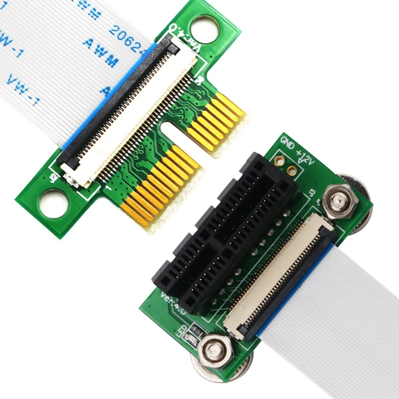

PCI-E 36Pin 1X Extension Cable with 3.3V Power LED and Magnetic Foot Pad