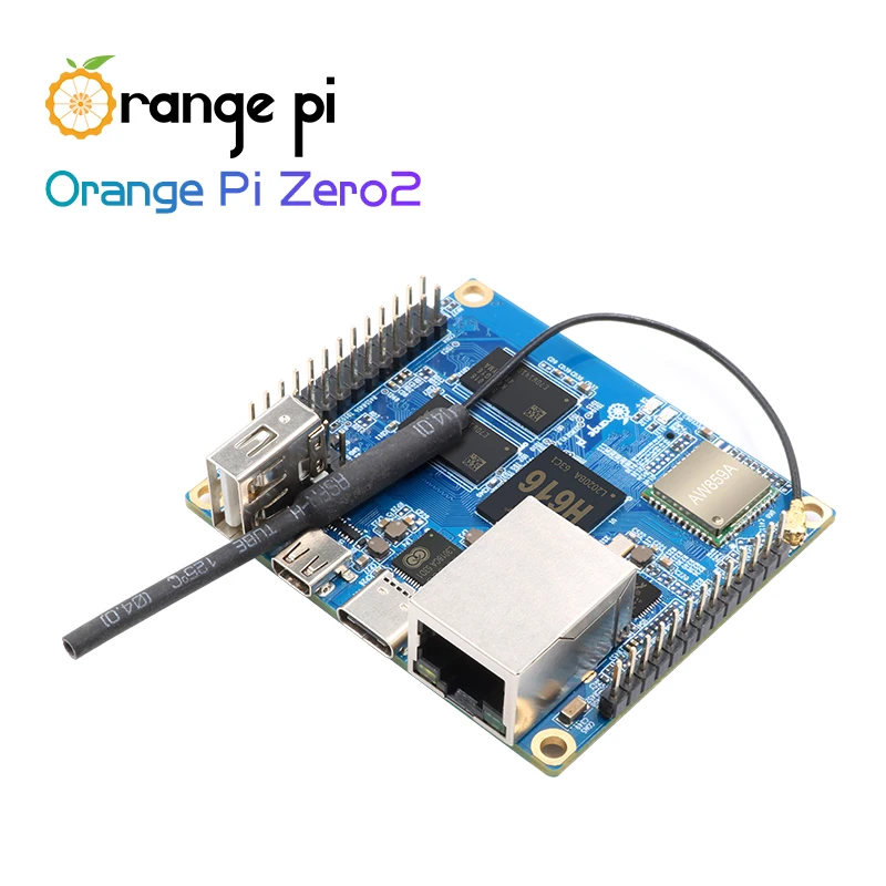 Orange Pi Zero 2 1 ГБ ОЗУ с чипом Allwinner H616 поддержка BT Wi-Fi Запуск Android 10 Ubuntu Debian OS одна плата