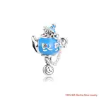 Подвеска чайник для вечевечерние Весенняя Алиса, подходят для браслетов и браслетов со змеиной цепочкой, бусины из стерлингового серебра