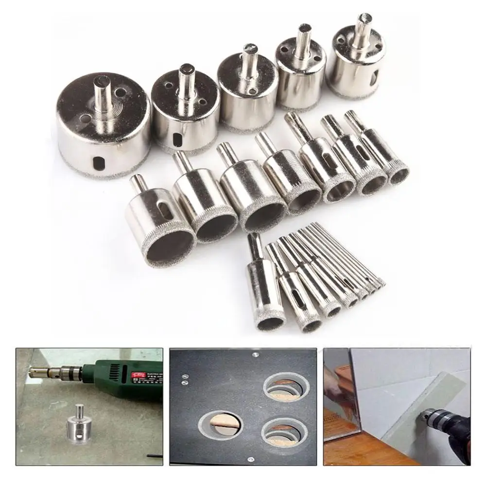 Набор сверлильных коронок 20 шт. прочная пила с алмазным покрытием для резки