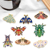 creative trendy cartoon animal butterfly oil drop lapel brooch badge pin denim bag gift men women fashion jewelry decoration