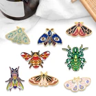 Креативная модная брошь на лацкан с мультяшными животными бабочкой масляными каплями значок для джинсовой сумки подарок для мужчин и женщин модные украшения