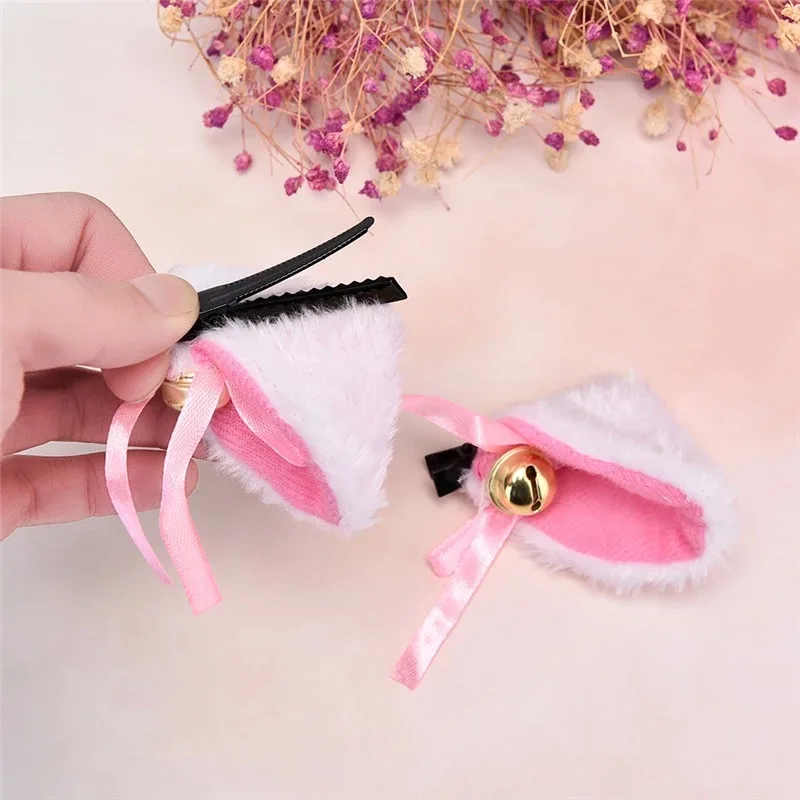 

Cosplay Bunny Ear Hair clips for Women Girls Headwear Hairpins Headdress Lolita Hairclips Party Costume Hair Accessories