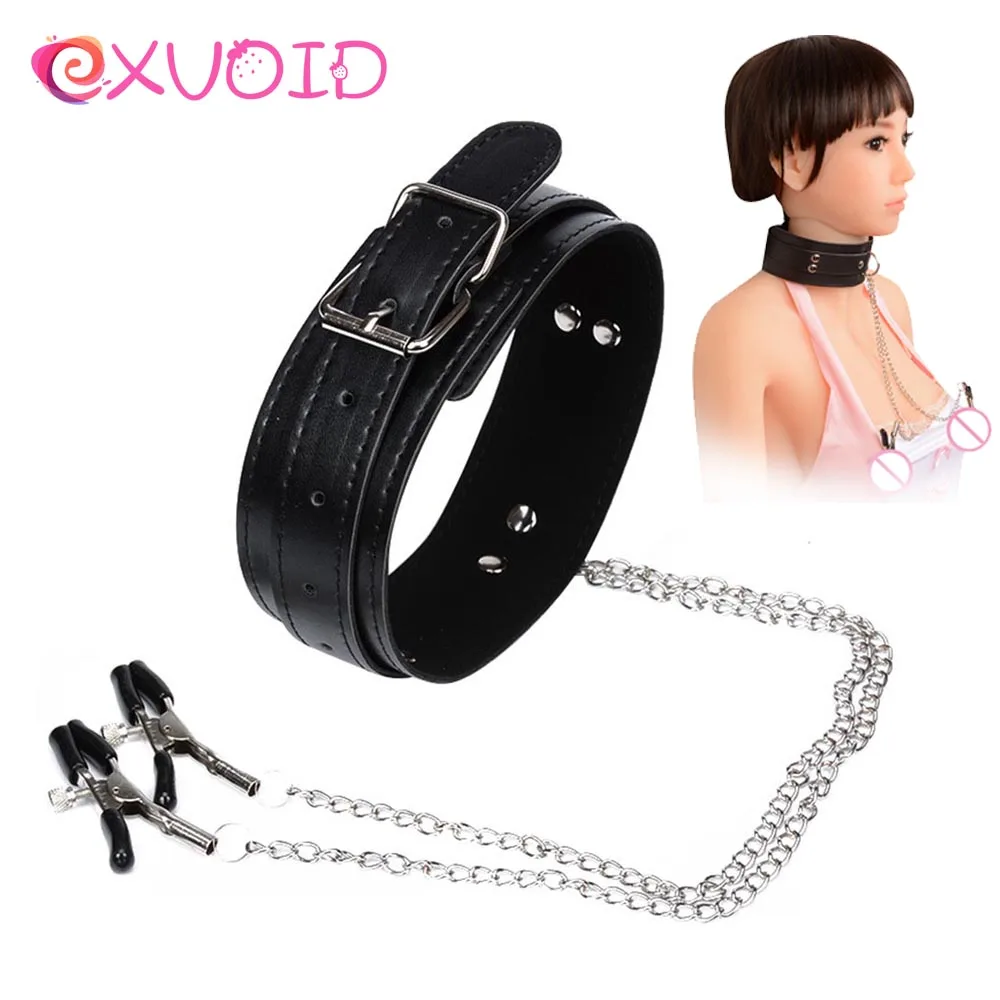 EXVOID секс игрушка для женщин и мужчин Хэллоуин вечерние Косплей ошейник шеи кожа