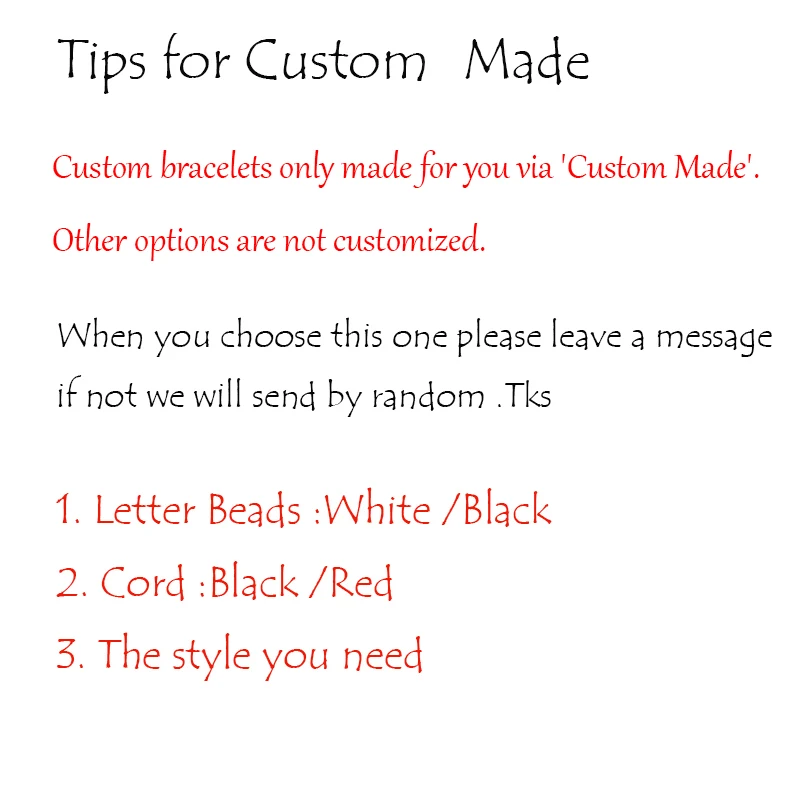 Custom Made VEKNO Custom Couple Letter Bead His and Her Bracelet Men Women Red& Black Rope Adjustable String Name Bracelets DIY Jewelry - Окраска металла: Custom Made
