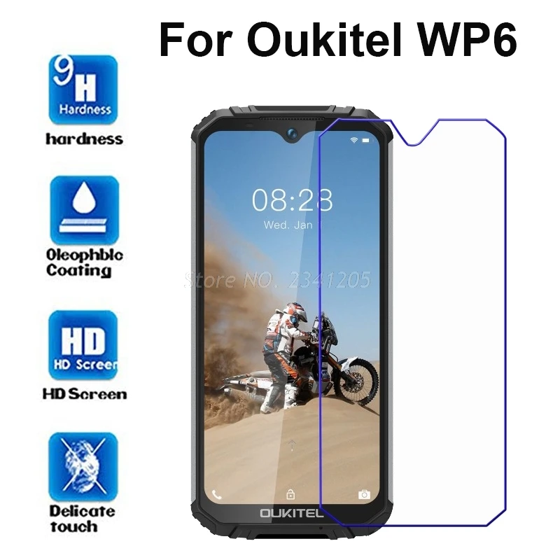 2 шт закаленное стекло Oukitel Wp6 Защитная пленка для экрана Wp 6 защитное pelicula de vidro |