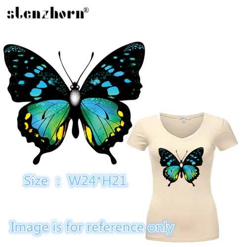 Butterfly-L-03 Нашивки с изображением Микки и Минни, железные нашивки для одежды, термонаклейки для детей, детская одежда, наклейки для глажки - Цвет: Butterfly-L-03