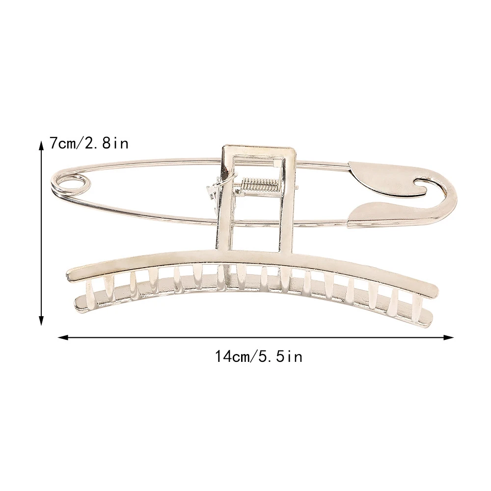 

1pc New Shark Hair Clip All-match Metal Simple Temperament Big Pin Catch Ornament Claw Clips Hair Barrette Hair Accessories