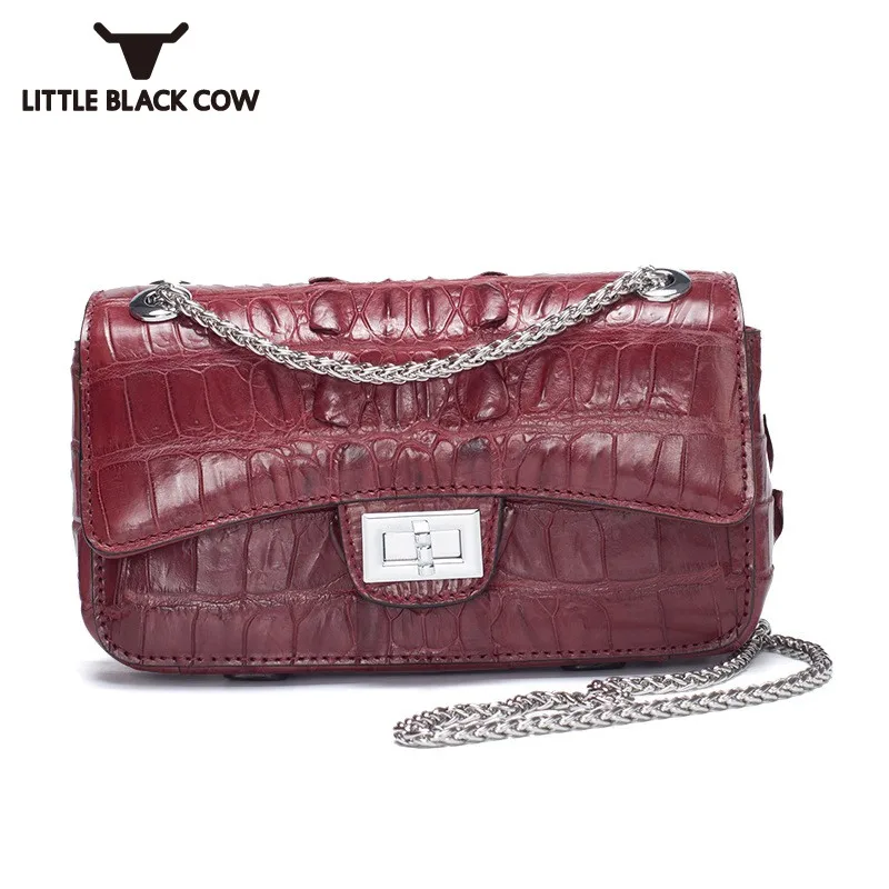 Женские сумки из натуральной крокодиловой кожи летняя Наплечная Сумочка