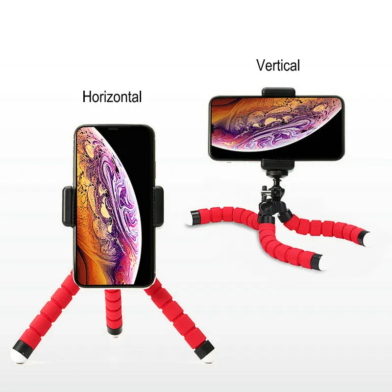 Flexible Mini Tripod Phone With E type Clip 1/4 screw hole Camera mini tripod For Smartphone & | Электроника