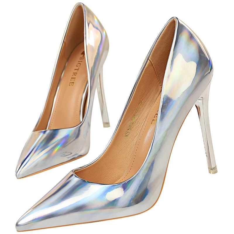 2021 женские туфли-лодочки на высоком каблуке 10 5 см Цвет синий зеленый Роскошные