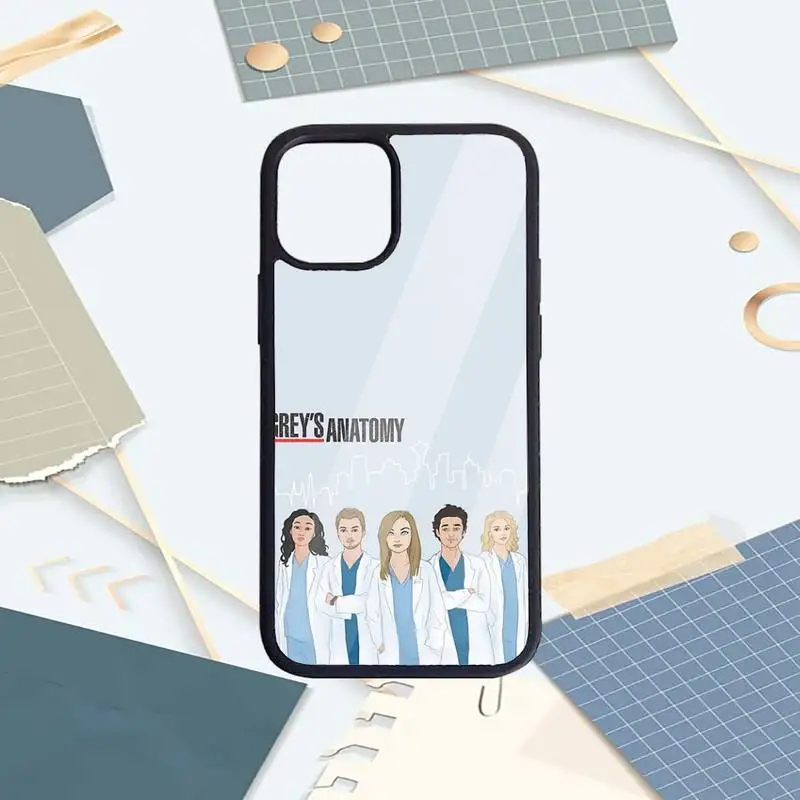 

Greys Anatomy Nurse doctor Pattern Phone Case PC for iPhone 11 12 pro XS MAX 8 7 6 6S Plus X 5S SE 2020 XR Luxury brand funda