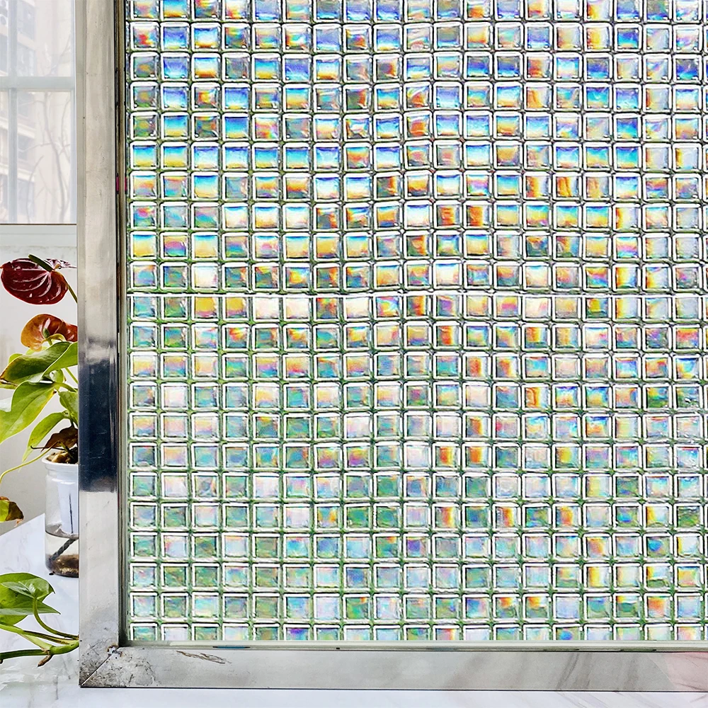 3d матовое радужная самоклеющаяся пленка на окна винил термопленка плёнка для