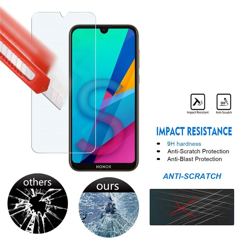 Защитное стекло для Huawei Honor 8S 2 шт. 8A 8X 8C KSA KSE LX9 9H Защита экрана 10i 10 Lite закаленное