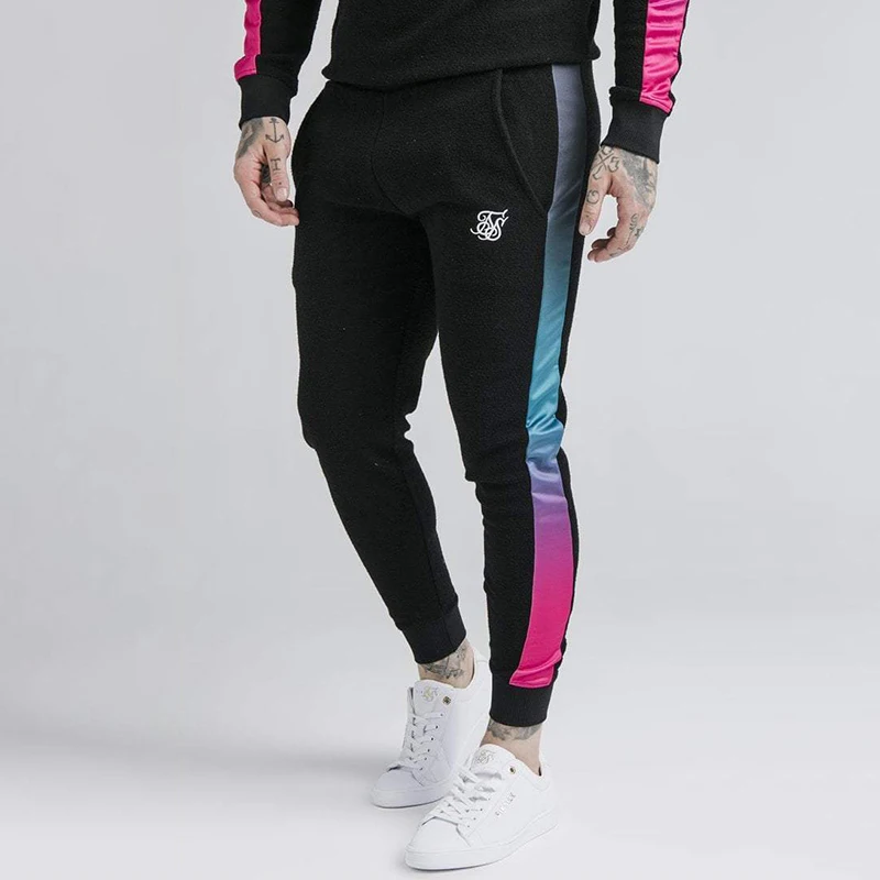 

FAKUNTN Casual Track 2021 Men's Pants Autumn Winter Skinny Trousers Hip Hop Tracksuit Brand Clothing For Sik Silk