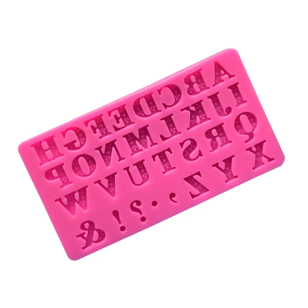 1pc Letter Silicone Mold Bakeware Cake Decorating Tools Dessert Chocolate Ice Cube Fondant |