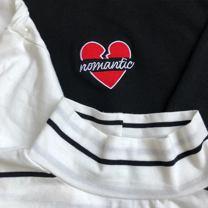 4 цвета осень 2019 консервативный стиль в полоску любовь вышивка длинный рукав