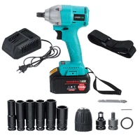 168vf 460n m cordless electric brushless impact wrench with rechargeable battery impact drill brushless led light power tools