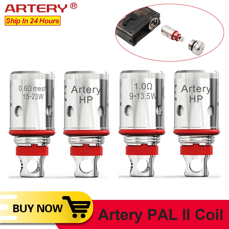 Оригинальный Vape ядро артерия PAL 2 катушки 0.6ом сетка катушка/Обычный 1ом hp/сетка hp
