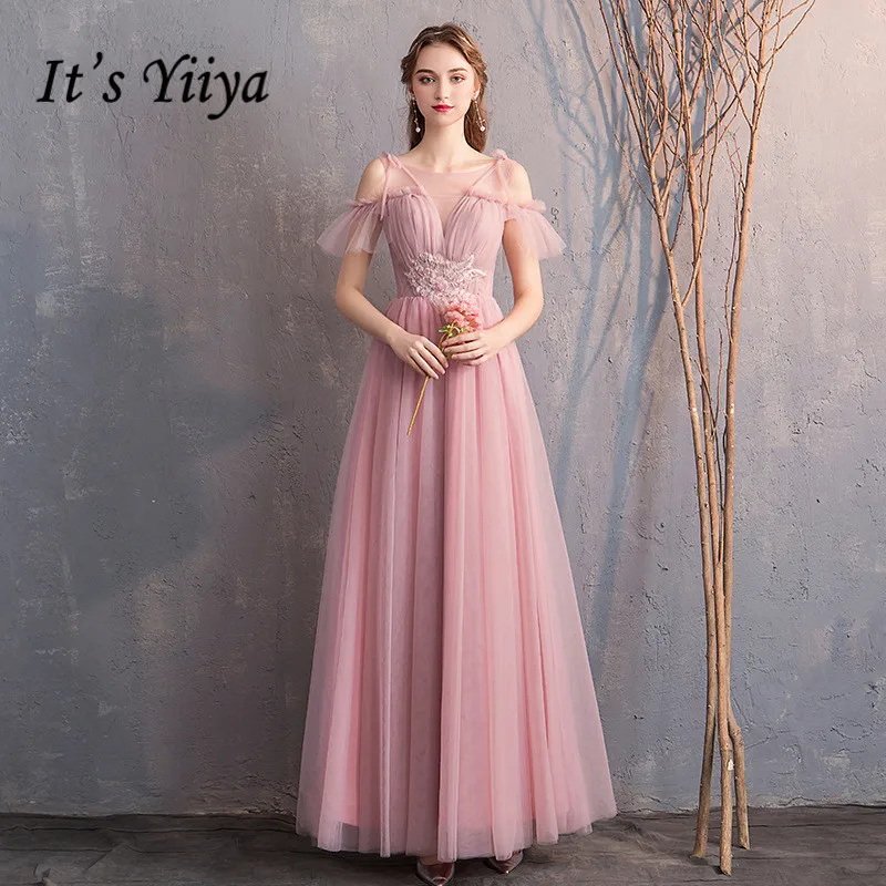 Платья подружки невесты для девочек It's Yiiya R255 Длинные вечерние платья