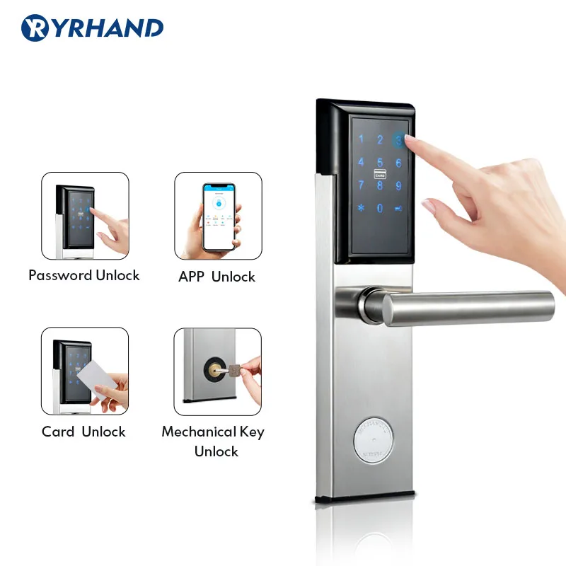 Электронный дверной замок умный цифровой Bluetooth приложение Wifi клавиатура код