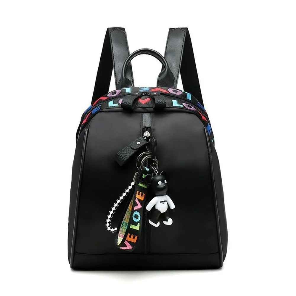 

2021 Casual Oxford Mini Backpack Women Black Waterproof Nylon School Bags for Teenage Girls Fashion Travel Tote Small Backpack