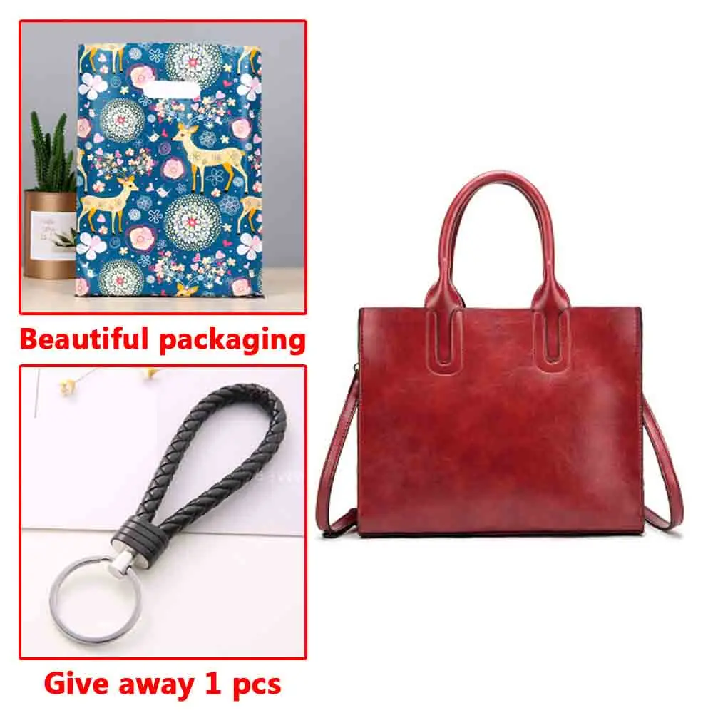 

Vintage Leather Handbags Big Women Bag High Quality Casual Female Bags Trunk Tote Brand Shoulder Bag Ladies Large Bolsos Bucket