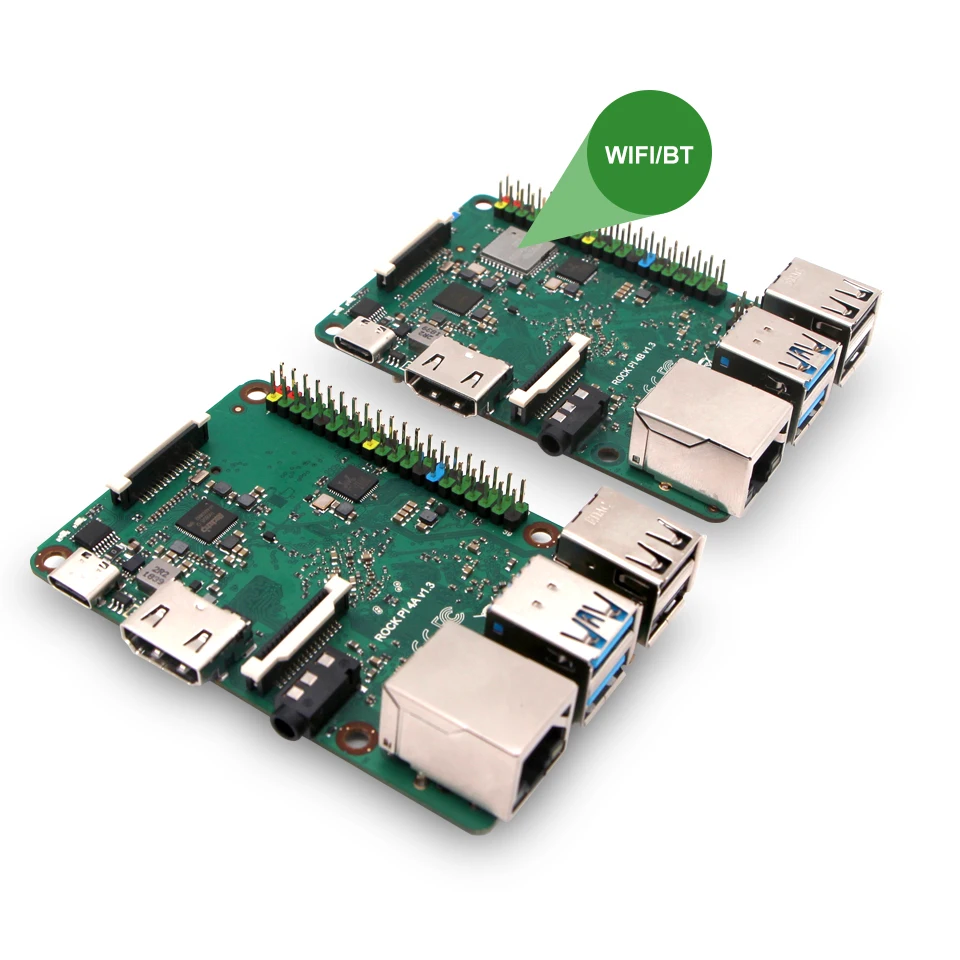 Одноплатный компьютер ROCK PI 4C Rockchip RK3399 4 Гб LPDDR4 Mali T860MP4 SBC совместим с официальным