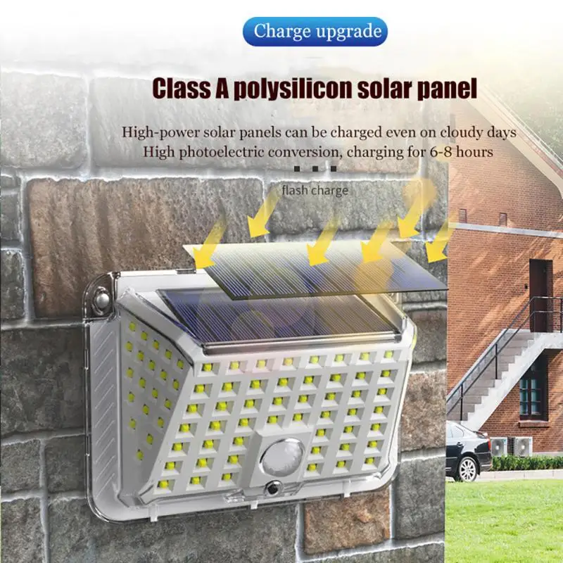 

90LED solar human body induction outdoor light garden street light yard lighting household super bright wall light