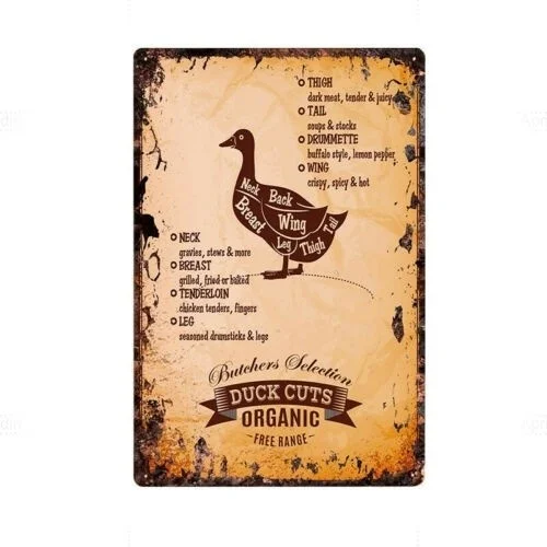 

Retro wall decoration home decoration Kitchen Decor Tin Sign Du Cuts Instruction Retro Metal Wall Plaque Cafe Bar