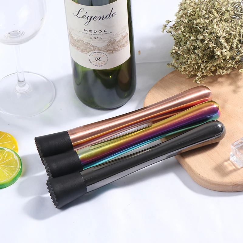 Metal Masher Stir Bar Bartenders Tool Cocktail Muddler Swizzle Sticks Broken Popsicle Lemon Fruit | Дом и сад