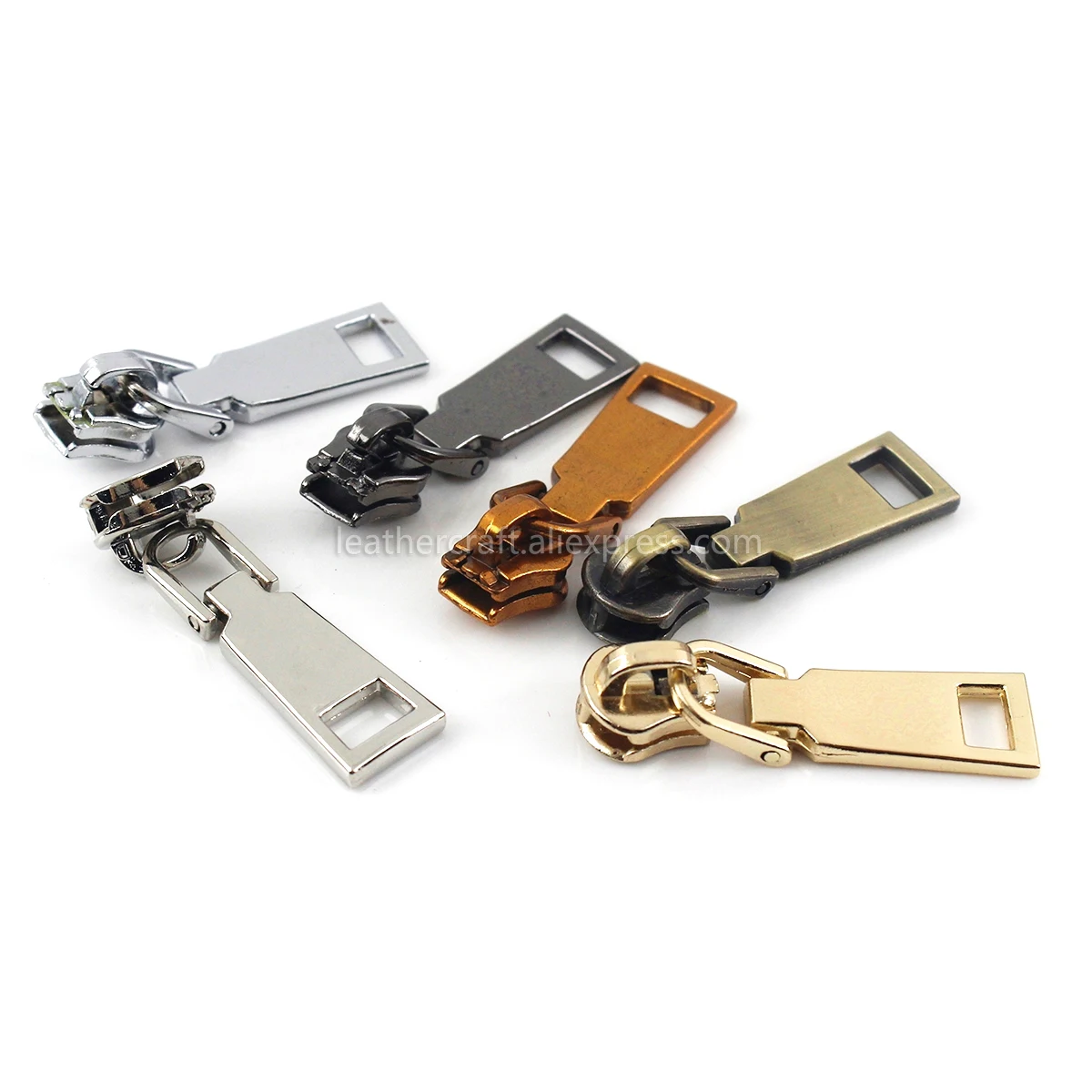 Металлические слайдеры на молнии 5 # для курток одежды пальто Съемники головы