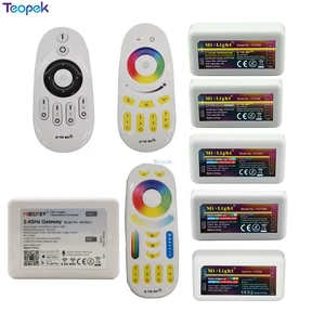 Беспроводной Радиоуправляемый контроллер Mi светильник, дистанционное управление 2,4G, управление через приложение через Wi-Fi для одноцветных светодиодных лент, RGBW, RGB, двойной белый
